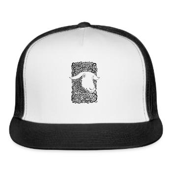 Black Sheep graphic - Outcast Punk prints & Tees - Trucker Hat - white/black - Front