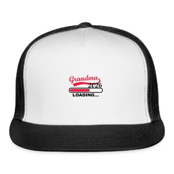 Grandma 2026 Loading Progress Bar Graphic - Trucker Hat - white/black - Front