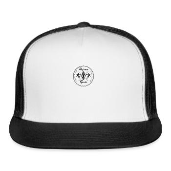 Retro Majorca Spain Beach Surfing Fan Vacation - Trucker Hat - white/black - Front