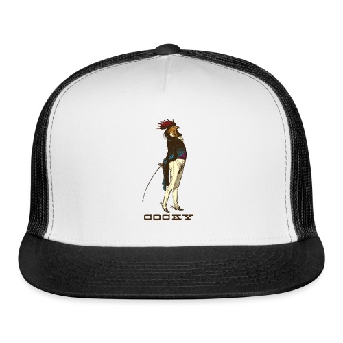 Cocky the Vintage Rooster Chicken - color - Trucker Cap
