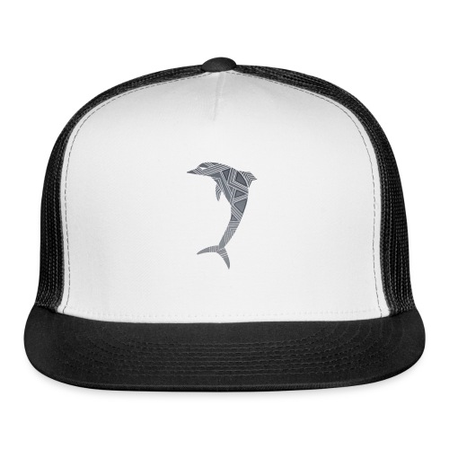 dolphin art deco - Trucker Cap