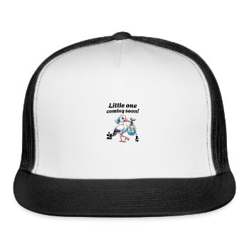 Expectant Mother Stork Brings The Beautiful News - Trucker Hat - white/black - Front