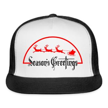 Christmas season greetings - Trucker Hat - white/black - Front