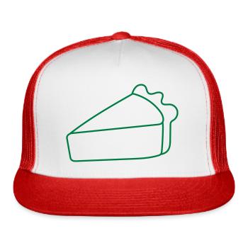 slice of pie - Trucker Hat - white/red - Front
