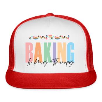 Baking is my Therapy 1 - Trucker Hat - white/red - Front