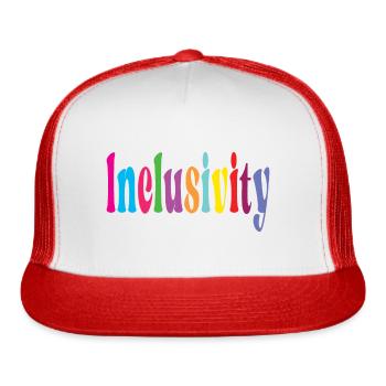Inclusivity Shirts - Trucker Hat - white/red - Front