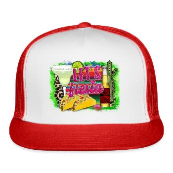 Lets Fiesta - Trucker Hat - white/red - Front
