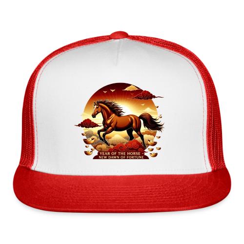 Year of the Horse Sunrise T Shirt, Lunar New Year - Trucker Hat