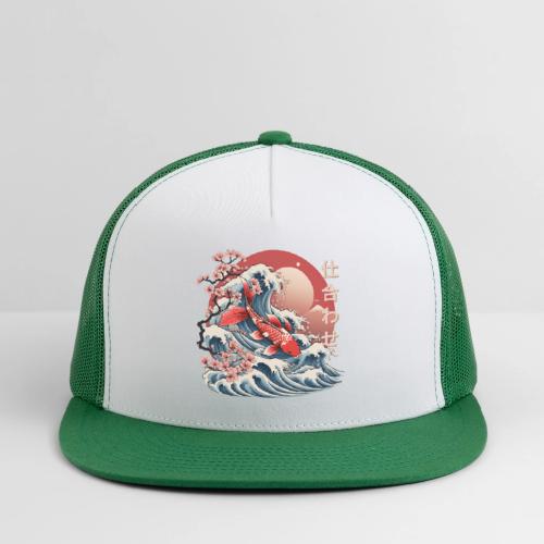 Majestic Koi Fish Ukiyo-e Japanese Design - Trucker Hat