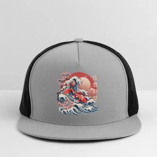 Majestic Koi Fish Ukiyo-e Japanese Design - Trucker Hat