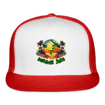 Bomber Jane - Trucker Hat - white/red - Front