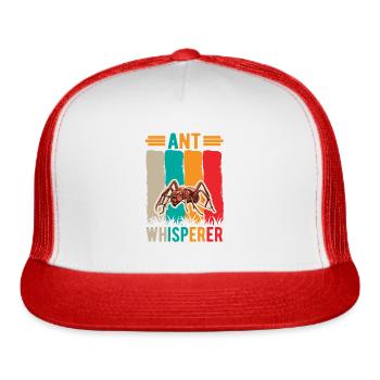Ant Whisperer Ants - Trucker Hat - white/red - Front