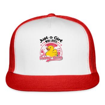 Rubber Ducky - Trucker Hat - white/red - Front