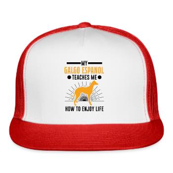 Galgo Espanol Gift Spanish Greyhound - Trucker Hat - white/red - Front