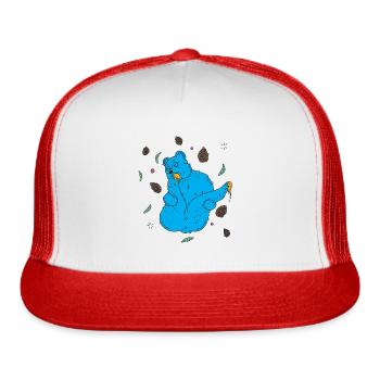 Teddy bear - Trucker Hat - white/red - Front