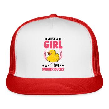 Rubber Ducky - Trucker Hat - white/red - Front
