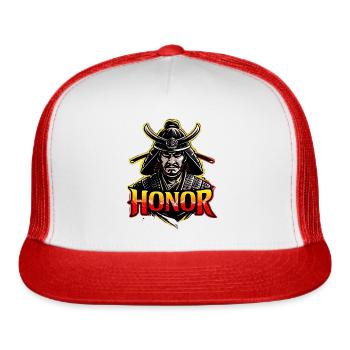 HONOR 3 - Trucker Hat - white/red - Front