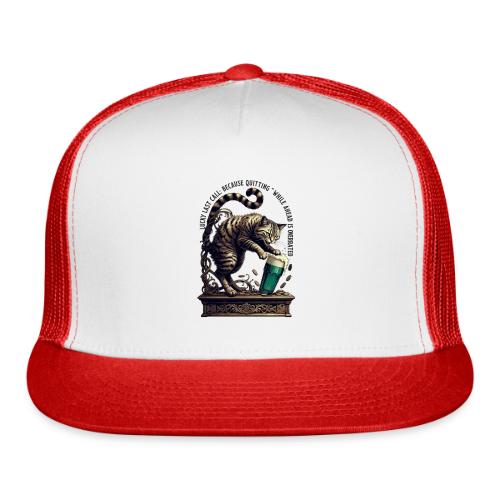 Lucky Last Call Cat Graphic Tee - Trucker Hat