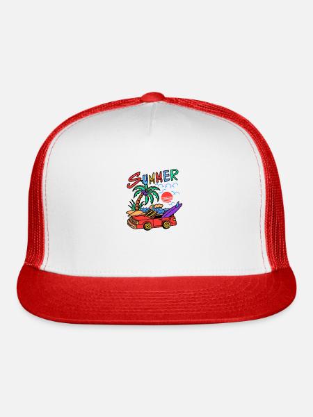 This Is Summer - Trucker Hat - white/red