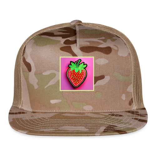 Vibrant Strawberry Neon Sign - Trucker Hat