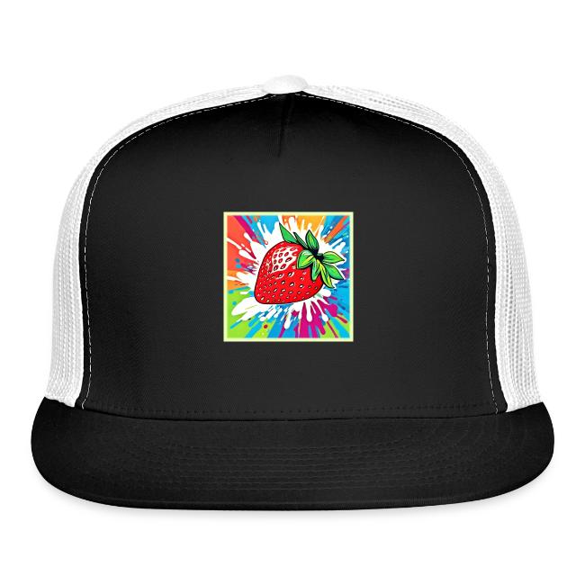 Vibrant Strawberry Artwork