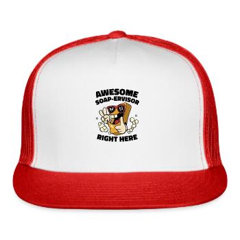 Soap Making Saponification Soaping Soap Maker - Trucker Hat - white/red - Front