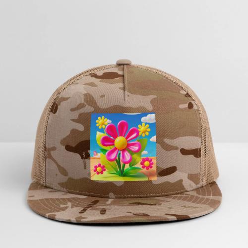 Pink Floral Peace | Sky & Nature Design - Trucker Hat