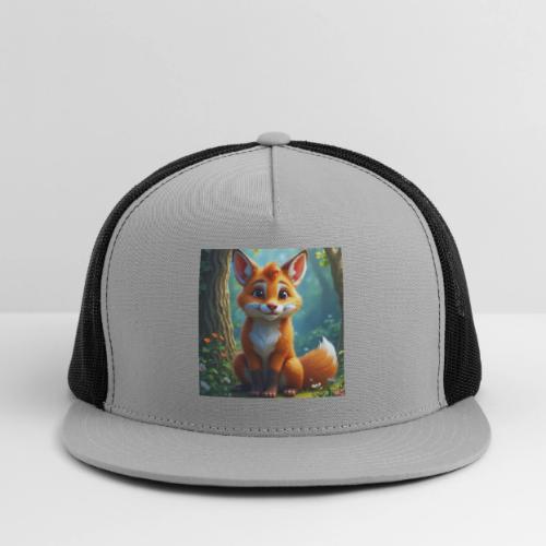 Magical fantasy fox in enchanted forest scene - Trucker Hat
