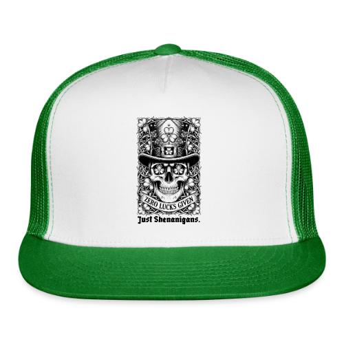 Salty Shamrock Skull T-Shirt - Trucker Hat