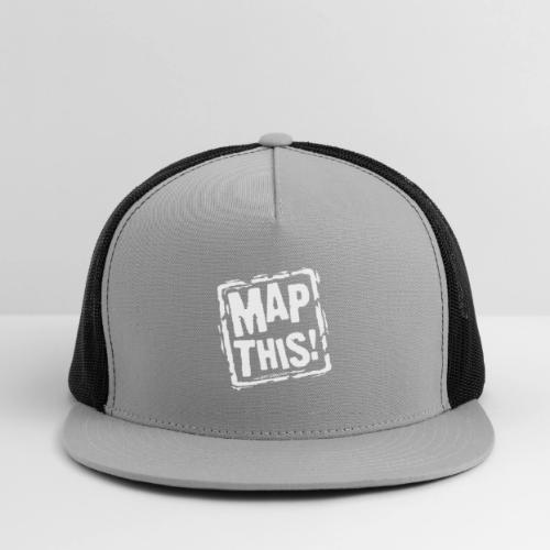 MapThis! White Stamp Logo - Trucker Hat