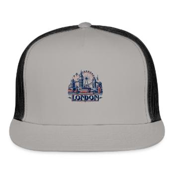 London - Trucker Hat - gray/black - Front