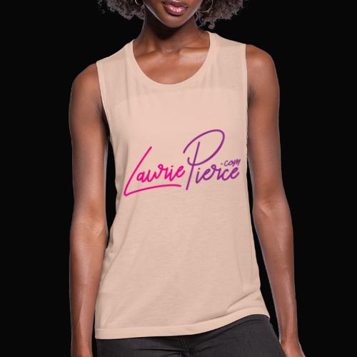 LauriePierce.com Logo - Women's Flowy Muscle Tank by Bella