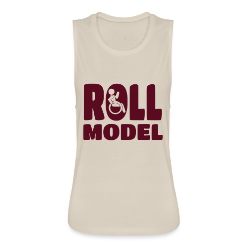 Wheelchair Roll model - Women's Flowy Muscle Tank by Bella