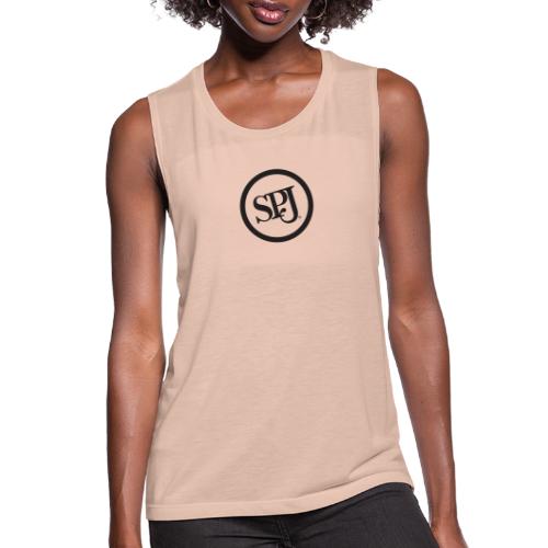 SPJ Black Logo - Women's Flowy Muscle Tank by Bella