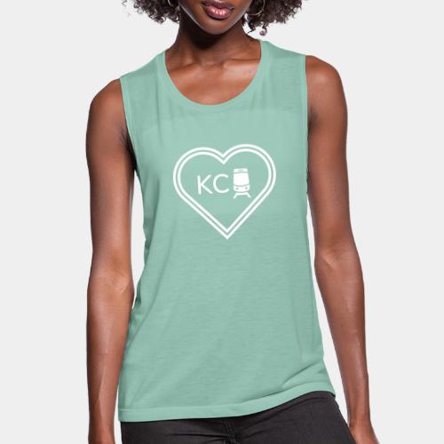 KC Streetcar Heart - Women's Flowy Muscle Tank by Bella