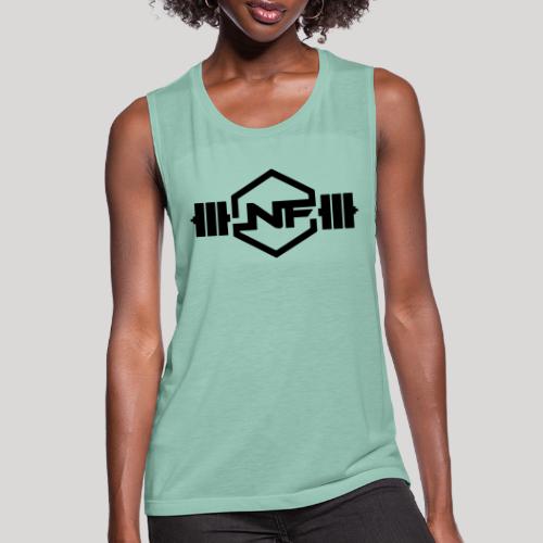 Natural Fitness Gym Logo - Women's Flowy Muscle Tank by Bella