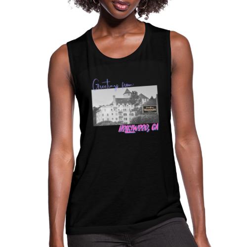 GREETINGS FROM HOLLYWOOD - Women's Flowy Muscle Tank by Bella