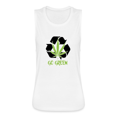 Go Green - Women's Flowy Muscle Tank by Bella