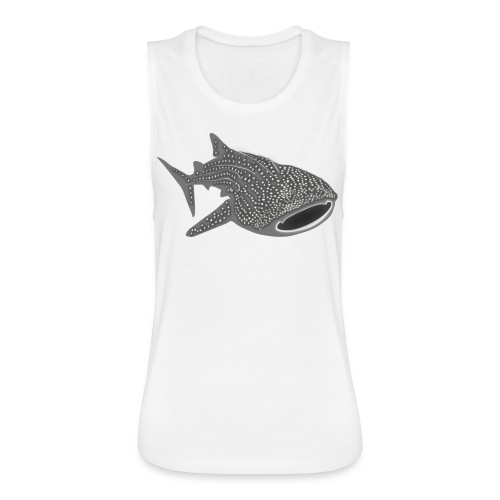 save the whale shark sharks fish dive diver diving - Women's Flowy Muscle Tank by Bella
