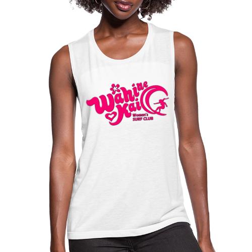 Wahine Kai Logo pink - Women's Flowy Muscle Tank by Bella