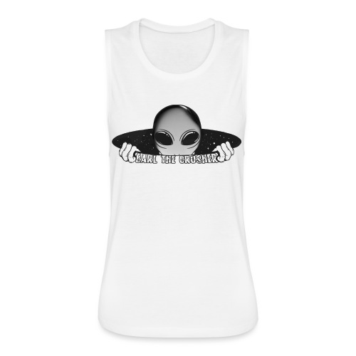 Coming Through Clear - Carl the Crusher - Women's Flowy Muscle Tank by Bella