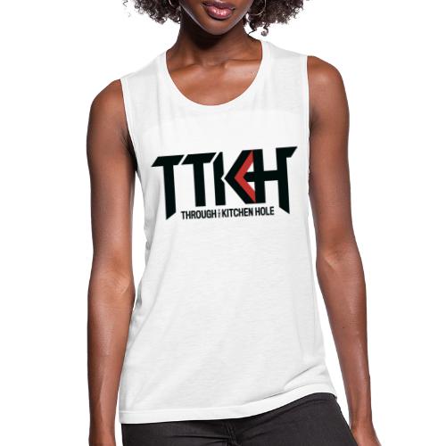 Logo TTKH Full Black - Women's Flowy Muscle Tank by Bella