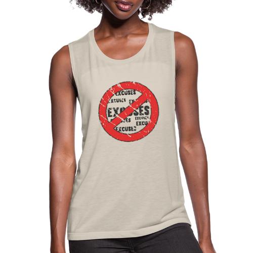 No Excuses | Vintage Style - Women's Flowy Muscle Tank by Bella