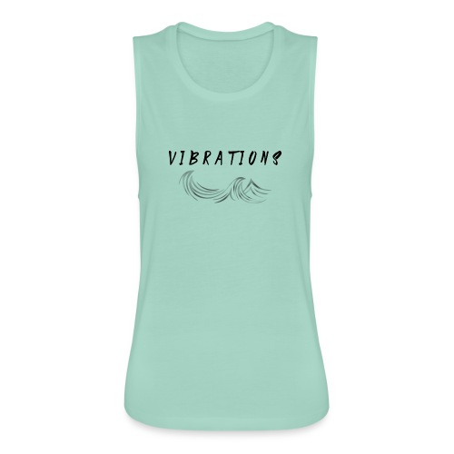 Vibrations Abstract Design - Women's Flowy Muscle Tank by Bella