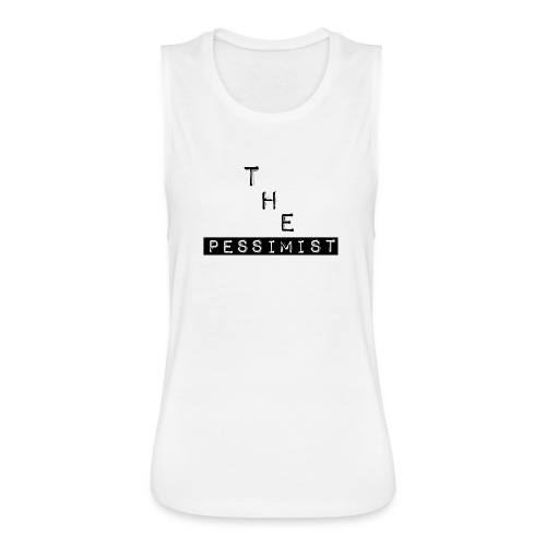 The Pessimist Abstract Design - Women's Flowy Muscle Tank by Bella