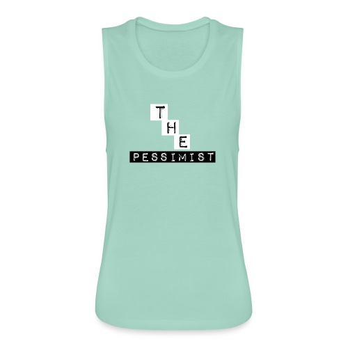 The Pessimist Abstract Design - Women's Flowy Muscle Tank by Bella