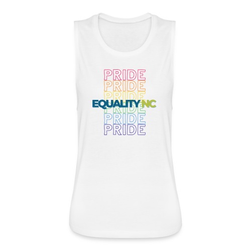 Pride in Equality June 2022 Shirt Design 1 2 - Women's Flowy Muscle Tank by Bella