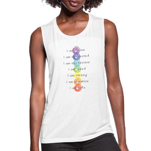 Just For Today Chakras - Women's Flowy Muscle Tank by Bella