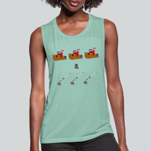 Boats and Hoes - Women's Flowy Muscle Tank by Bella