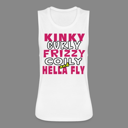 Kinky Curly Frizzy - Women's Flowy Muscle Tank by Bella